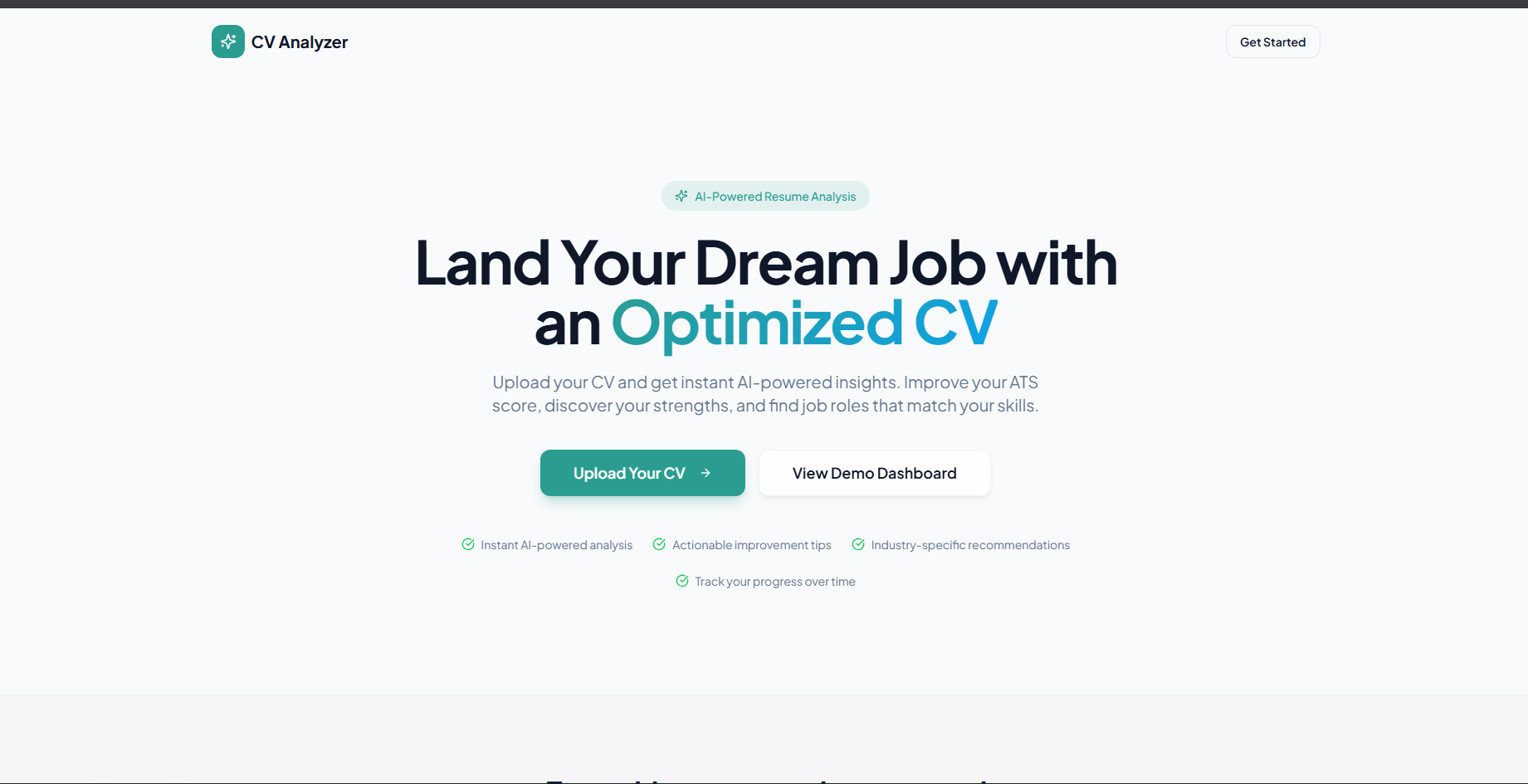 CV Analyzer Platform
